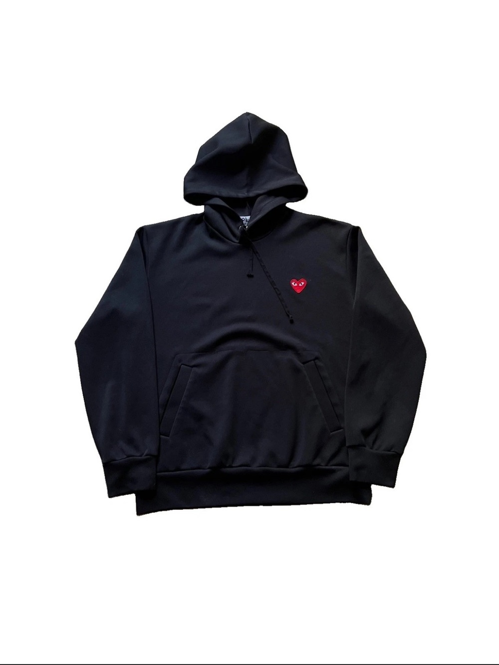Comme Des Garcons CDG Play Black Pullover Hoodie Sweater Size XL